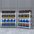 浦丰 201不锈钢仓储货架厨房冷库储物架商用多层重型置物架500KG200*50*200cm PFHJ62
