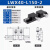 化科 X轴燕尾槽滑块 LWX40/25/60长行程 手动位移精密微调滑台 齿轮齿条型 LWX40-L150-2行程110mm+双滑 