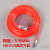 工马PU高压空压机气管软管10mm气泵风管6/8/12/16MM透明管打气泵汽管 EVA 8X5 红色 5米(带接头)