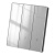 国际电工超薄灰色钢化玻璃开关插座面板86型墙壁家用一开双控五孔 16A空调插座 