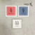 玻璃门亚克力个性创意推拉门贴标识牌禁止吸烟提示牌二维码展示牌 女卫生间 10x10cm