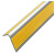 卡英 pvc直角楼梯防滑条 自粘式橡胶L型 单位：米 橙黄色5*2.5cm