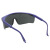 甄赫  工业UV防护眼镜紫外线固化灯汞灯氙灯消毒365护目镜实验室光固机 灰色镜片蓝框仅眼镜-A款 加厚强化耐磨