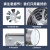 排气扇厨房排风扇强力换气扇卫生间不锈钢管道抽风机 12寸开孔30cm
