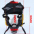 防毒面具喷漆化工甲醛防护面罩活性炭消防粉尘劳保防毒面罩 柱黑全面具+3号滤毒罐