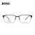 雨果博斯（HUGO BOSS）近视眼镜男女款光学眼镜架黑色镜框镜腿眼镜框0808FQIL56MM