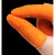 橡胶指套手指套护指耐磨加厚防滑指套乳胶橡胶一次性手指头保护指甲套FZB 橙色防滑XL(300只装)