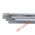 灰色塑料PVC线槽阻燃开口U型配电箱配电柜走线行线槽带盖板 高50X宽25(2米/条)