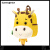 新秀丽（Samsonite）儿童背包可爱卡通动物造型学生书包3D双肩包 U22 普通版-儿童背包-黄色长颈鹿