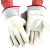 犀跃 耐低温牛皮防护手套 液氮LNG防冻冷库工业防护手套 深灰色26cm 