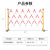 共泰 GTWL02 玻璃钢伸缩围栏绝缘 隔离栏 红白1.5*4m 中间无立柱