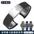 迪芙耀（DIFUYAO）浪琴康卡斯表带橡胶手表带运动潜水系列男款适用L3.742 781表带 黑色【银扣】 21mm