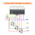三相四线数显电度表电表380v电子式导轨式互感器电能表 互感式ZHDB-006(互感器另外采购)
