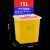 适用于利器盒医疗一次性锐器桶垃圾桶圆形方形小锐器盒专用废物盒 15L方形推盖/翻盖【30个/箱