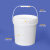 级塑料桶圆桶加厚带盖油漆桶空桶小桶密封水桶5L10公斤kg20升 5L白色矮款