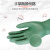 橡胶手套耐强酸碱工业喷漆稀释剂硫酸化学尼龙衬里防毒 绿色丁基手套大号L码一副