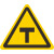 帝阔90直径交通标识牌圆牌三角牌铝槽现货警示牌路标指示标志不锈钢版 T形交叉90cm