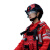 应急救援服装消防抢险速干服男教官作训服套装 红色 上衣+裤子+帽子+腰带 XL（180/104）
