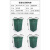 户外垃圾桶内胆内桶铝塑复合方形果皮壳箱环卫公园分类筒室外筒 玻璃钢方桶27*31*42高