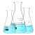 南盼 R 玻璃锥形瓶 带刻度化学实验室敞口烧杯 高硼硅三角烧瓶 广口（150ML）