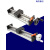 GX80双线轨手动滑台手轮精密手摇平移工作台直线导轨模组定制 双线轨200mm行程-普通手轮