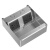 梅兰日兰（MSHML）地插座隐藏嵌入式纯平304不锈钢地面插座 双五孔(银色)