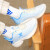 特步（XTEP）氢云系列科技跑步鞋男鞋春夏季网面透气减震轻便休闲运动鞋男款 帆白/北卡蓝/微波蓝 39