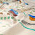 丝绸地图2023新疆自驾游攻略图新库公路旅游地图手抓布料水洗 西部丝绸+新疆丝绸2个收纳袋