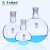 玻璃单口圆底烧瓶标准磨砂口耐高温球形实验室耗材蒸馏瓶5/10 250ml/19#