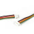 SH1.0mm端子线1mm间距电子线单头双头电路板彩色PCB连接线2P-6Pin (5条)双头SH1.0端子线-4P 长度2