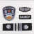 保安肩牌章软臂章保安服税务制服飞行员肩章工作服保安标志全套 E43黑色胸牌+BA胸号+新保安