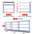 工都 货架仓储置物架多层货物展示架超市储物架承重260KG/层1500*600*2000四层主架