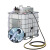 气动机油齿轮油吨桶加注机 IBC油桶使用抽油泵粘稠压力泵冬季加油 1060油泵+4.5米管+数显计量油枪 DY-10