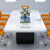 福锦（FUJIN）会议桌大小型办公家具简约现代长桌培训桌洽谈桌办公室工作台组合 2.0*1.0米（可坐6人）