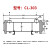 瑞鉴宏 液压油散热器 循环水冷却器CL-307/308/411/415 列管式换热器 CL-303（内胆12根紫铜管） 