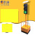 交通信号灯红绿灯驾校场地可移动手推升降式太阳能道路障灯单面 黄色四面三灯