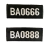 定制2011式保安胸牌胸号新款保安魔术粘贴式布胸号 保安号码牌 TQ6666+8888
