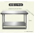 定做加厚304不锈钢工作台饭店厨房操作台烘培打包切菜桌子长方形 强承重双层工作台 180x70x80cm