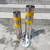 润华年定制不锈钢活动路桩可拆卸警示柱固定阻车柱反光警示柱加厚隔 201133直径20厚60高