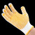 安美尚（ams）600g 棉纱耐磨黄色点珠手套 均码 1双 （600双/袋起订）
