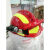 承琉定制消防头盔加厚F2抢险地震救援防砸应急防火安全帽韩欧式红蓝色 头盔ABS灯架