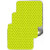 海斯迪克 安全警示贴 5cm方形 黄绿10个/包