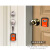 韩曼柯  别墅民宿装修密码钥匙盒塑料工程款钥匙盒四位密码可猫眼安装 橙色（小号）+猫眼螺丝+墙壁螺丝
