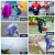 青松 一次性雨衣 透明连体PE户外旅游徒步登山雨披 1538颜色随机 10件装