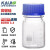 KAIJI LIFE SCIENCES高硼硅螺口锥形瓶玻璃三角烧瓶实验室蓝盖化学试剂瓶 1个 GL45盖透明高硼硅试剂瓶100ml