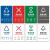 垃圾分类标识贴纸 干湿可回收不可回收有害厨余垃圾桶标语标识牌 广州白色底版可回收物(GZ-05) 15x20cm