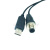 USB转M12 4/5/8芯航空头 适用于设备连PC RS232/RS485通讯线 5孔 1.8m