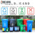 【精选好货】大号平口垃圾分类垃圾袋一次性可降解加大社区物业四 蓝色可回收物60*80(50只)