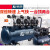 藤原工业级空压机220v高压无油大型冲气泵喷漆木工汽修小型打气泵 两级无油机1580W-12L