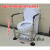 不锈钢厕所扶手卫生间浴室残疾防滑马桶助力架 吸盘款加粗不锈钢高度可调加固